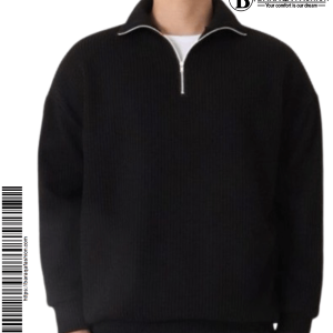 High Neck Premium Sweatshirt with zipper
