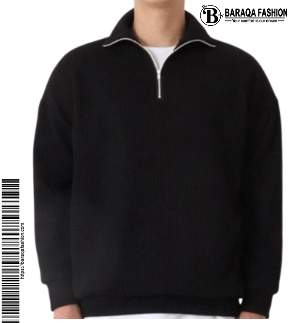 High Neck Premium Sweatshirt with zipper